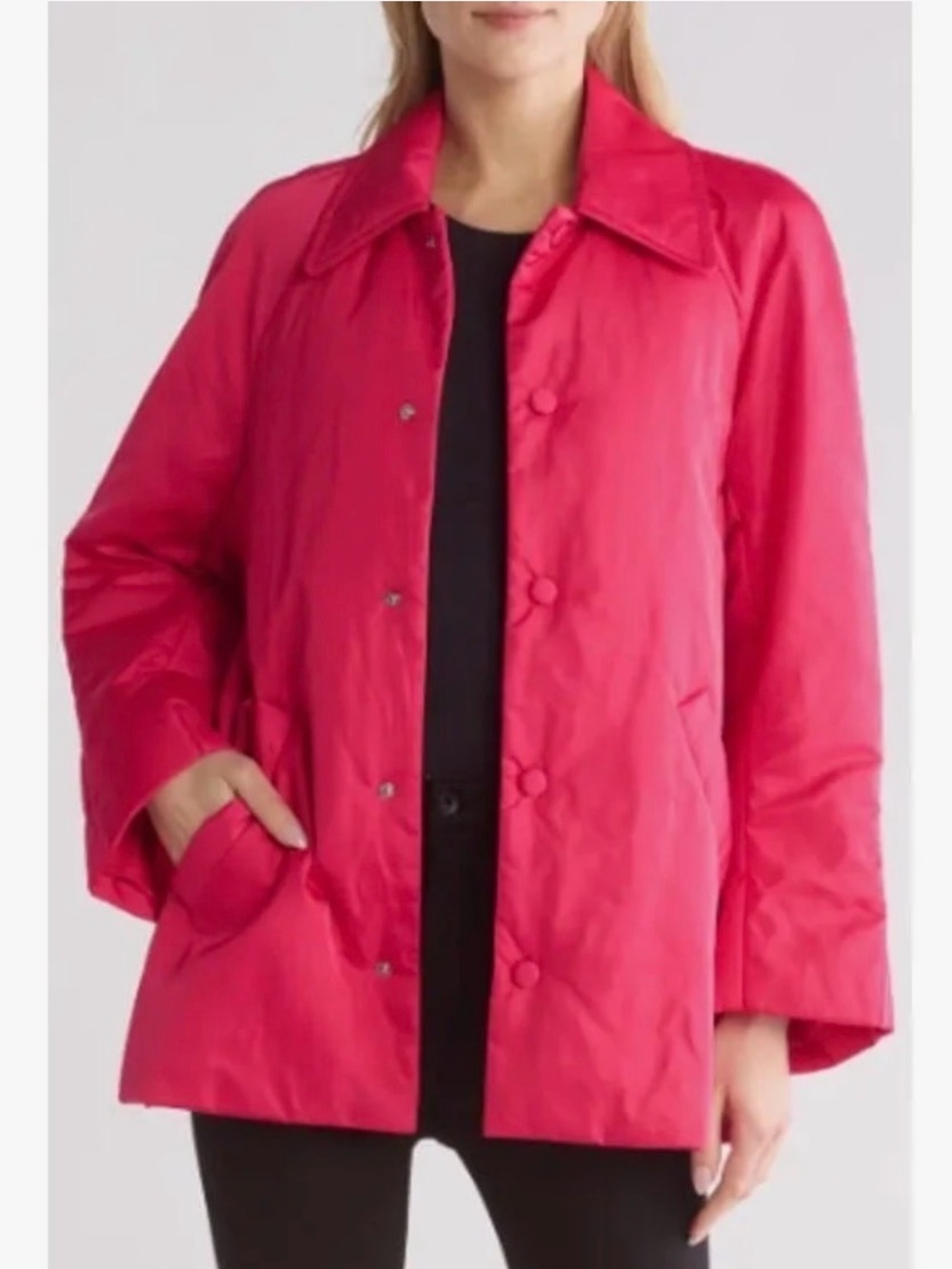 NWT A.L.C. Lincoln Water Resistant Snap Front Jacket Love Potion Pink XS